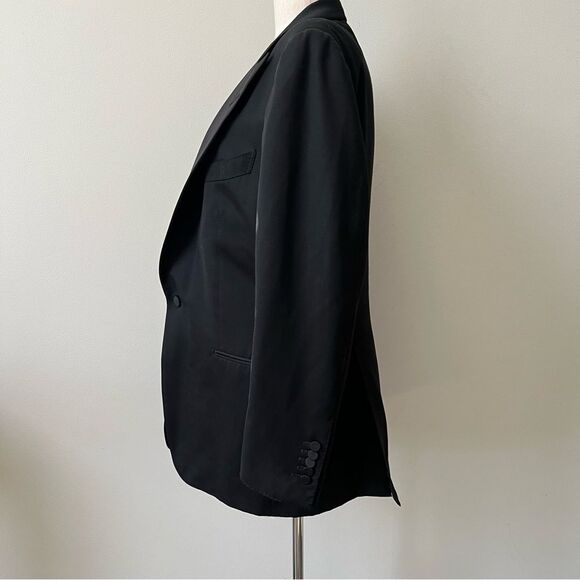 Tom Ford Mens wool mohair tuxedo Black blazer Made in Italy Size 56 R - Picture 10 of 10